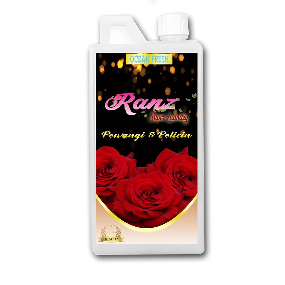 Ranz Super Laundry Pelicin setrika dan Pewangi Pakaian Ocean Fresh 1 Liter