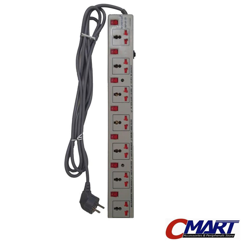 Winstar Colokan Listrik Steker Stop Kontak Stopkontak 7 Port St-Wpsf7s By Cmart Computer