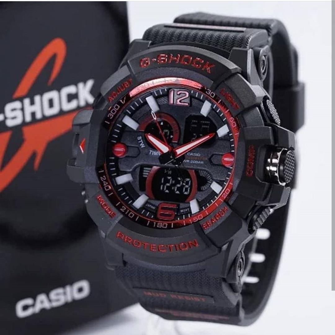 Jam tangan sport pria CASIO g shock_GS 100/NEW dualtime limited edision