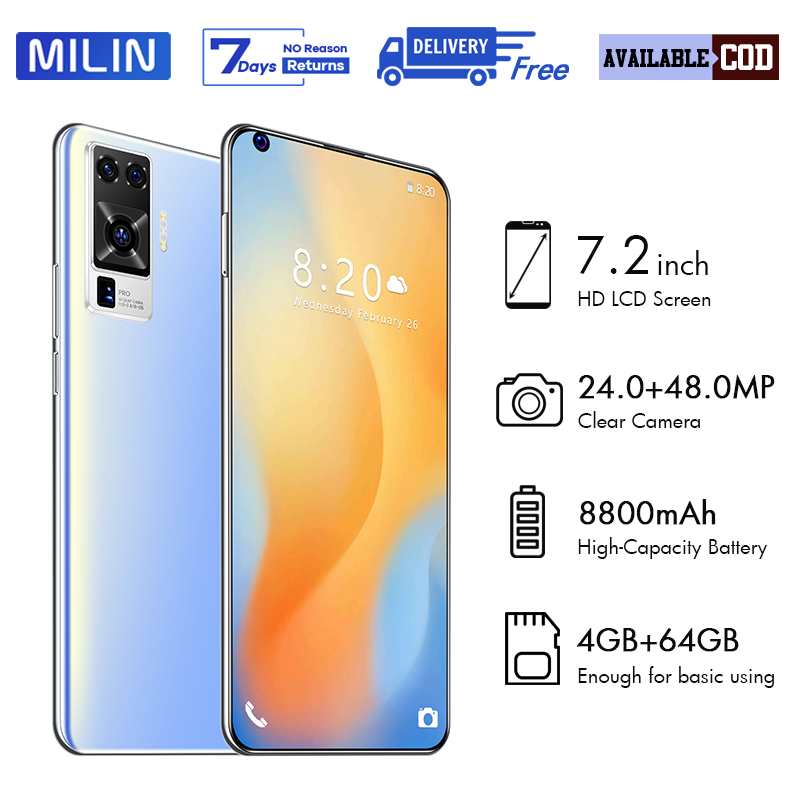 Handphone X50 Pro 7 2 Inch Large Screen Ram 4gb Rom 64gb Android Phone Game Smartphone Mobiles Cellphones Hp Murah Lazada Indonesia