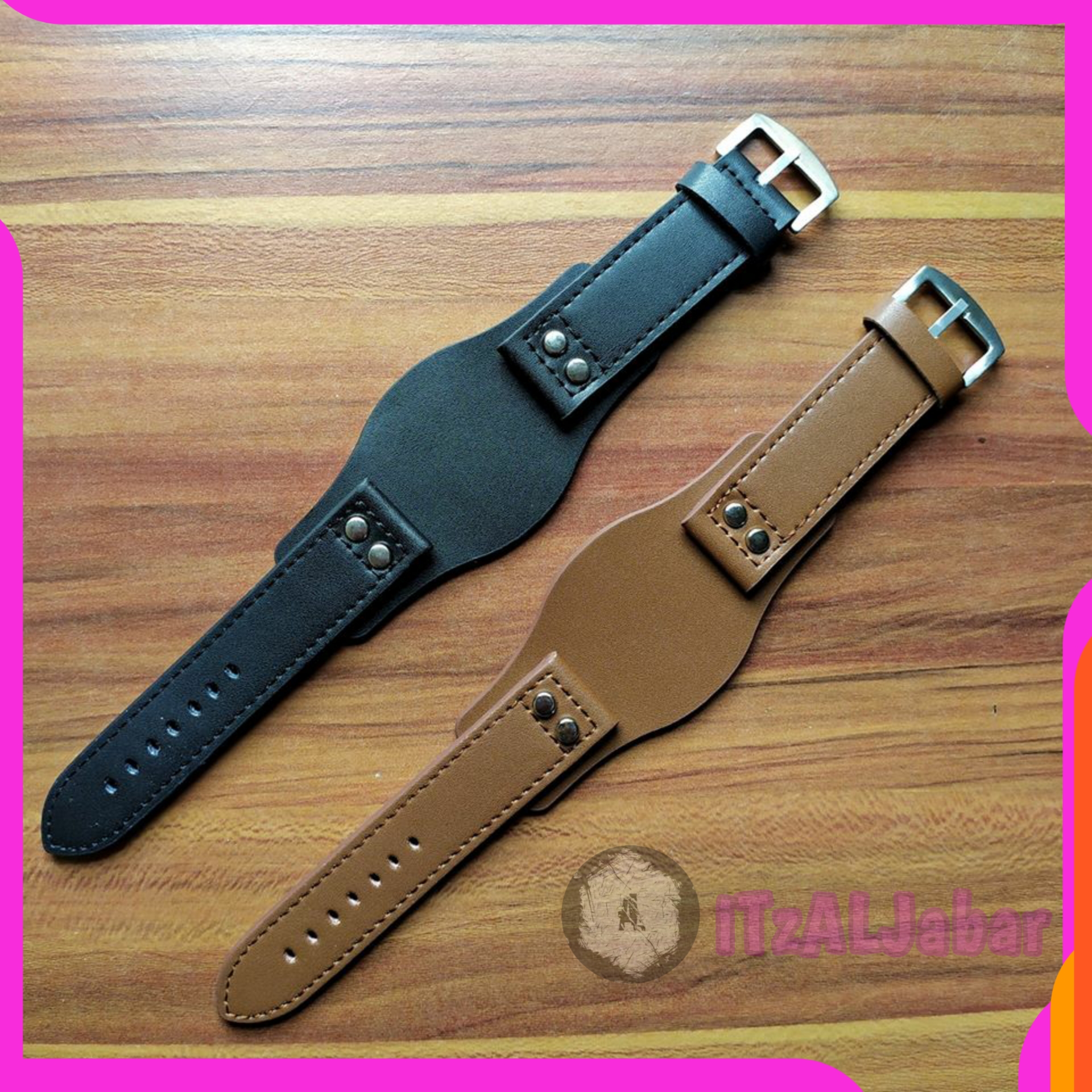Tali Jam Tangan Kulit Leather Strap Sayap 22mm 24mm Lazada Indonesia