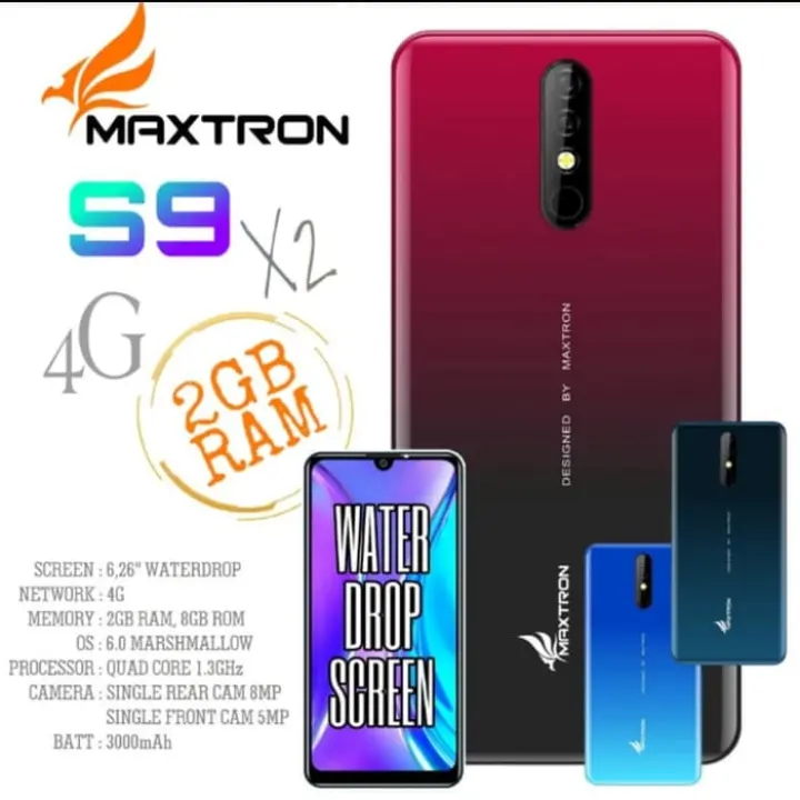 Maxtron S9 X2 Ram 2gb Rom 8gb Waterdrop Garansi Resmi Lazada Indonesia