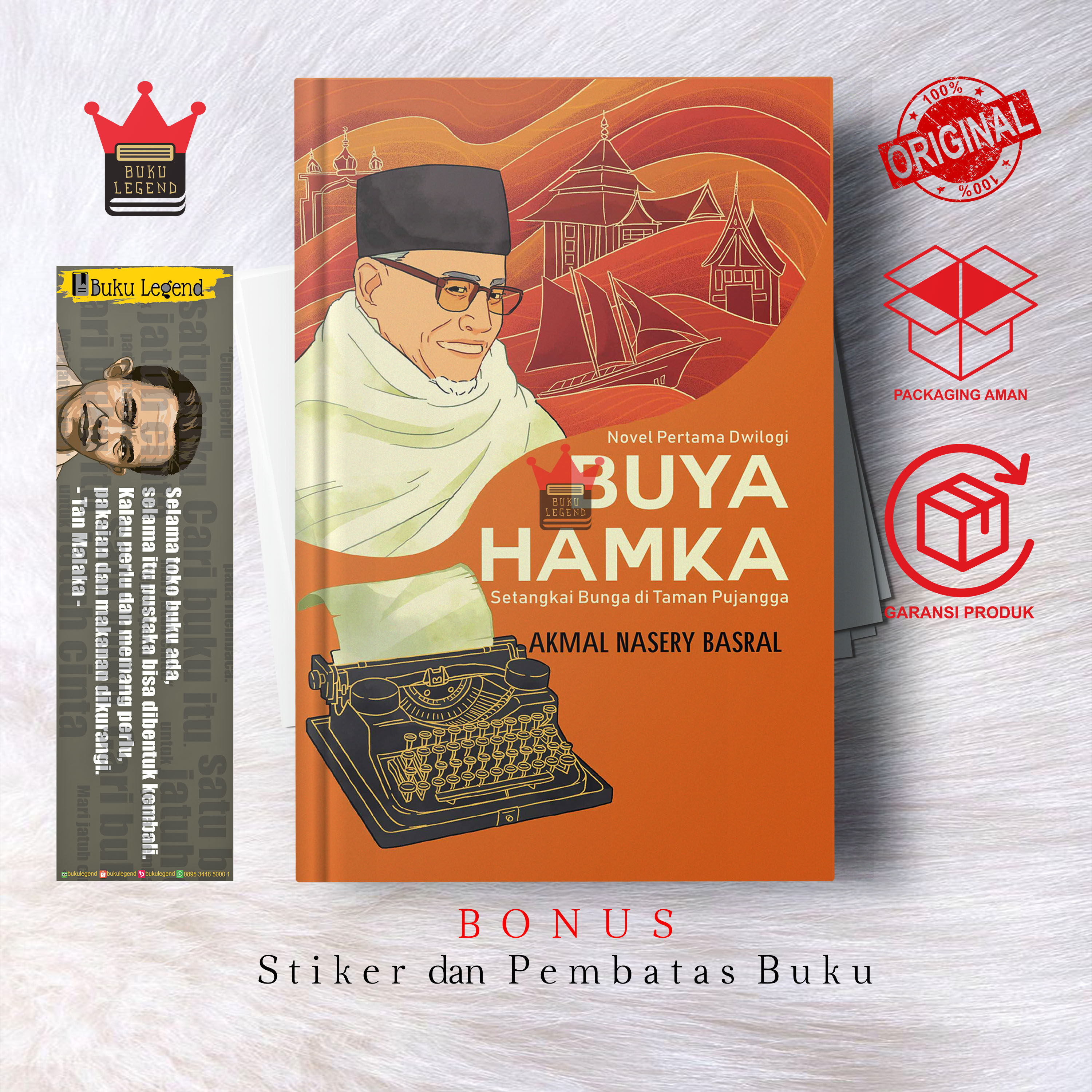 Buku Novel Buya Hamka : Setangkai Pena Di Taman Pujangga - Akmal ...