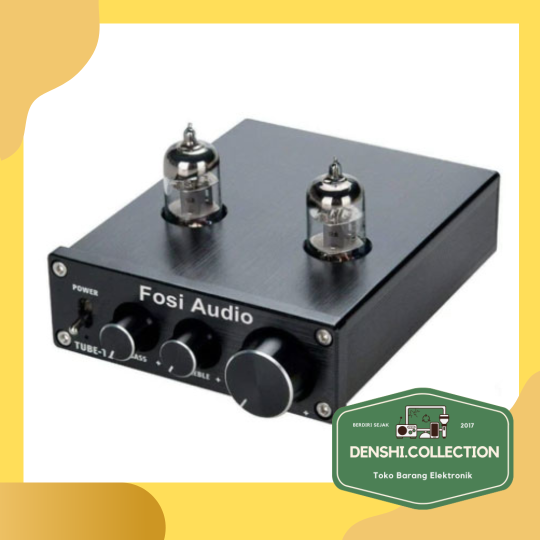 Fosi Audio Preamplifier Mini HiFi Stereo Preamp 2x6J1 Tubes TubeP1