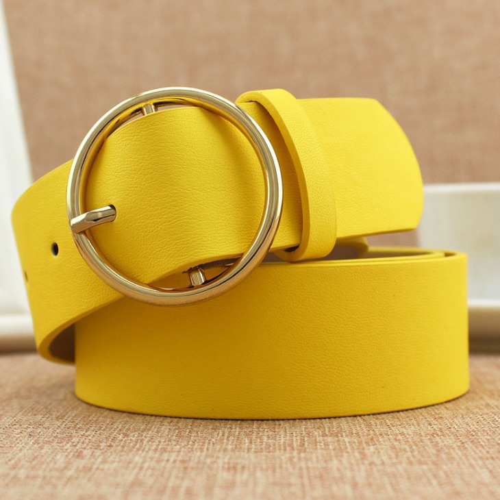 Waist Belt Womens Yellow Belt Women Neon Yellow Wide Faux Leather