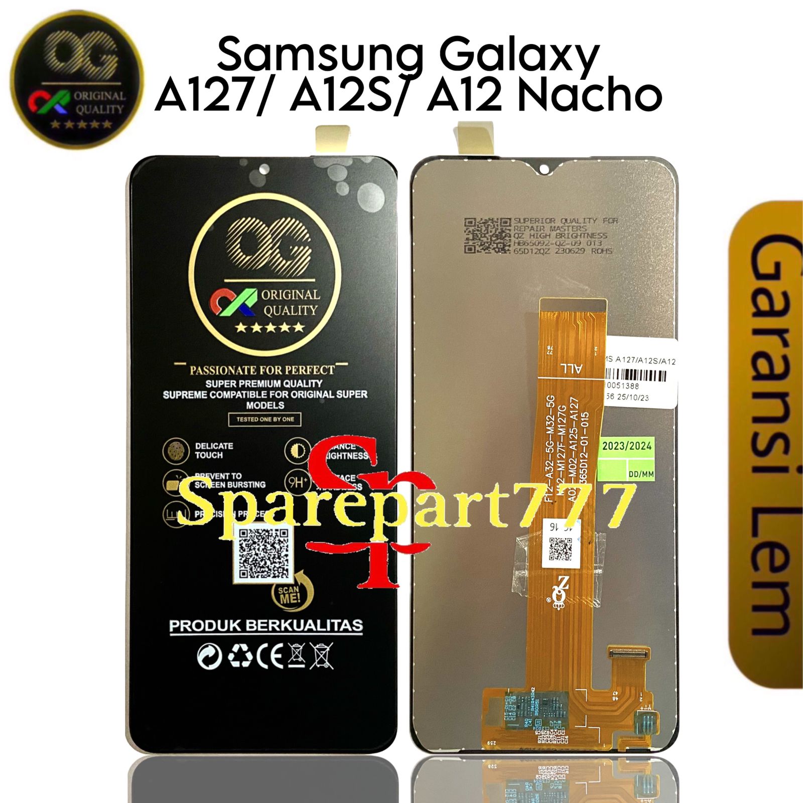 ORIGINAL SUPER OG - LCD Touchscreen Samsung A12s / A12 Nacho / A127 ...