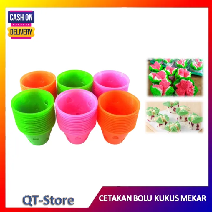 12 Pcs Cetakan Bolu Kukus Mekar Lazada Indonesia