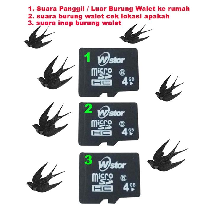 Suara Panggil Luar Burung Walet Suara Cek Lokasi Walet Dan Suara Inap Burung Walet Micro Sd Lazada Indonesia