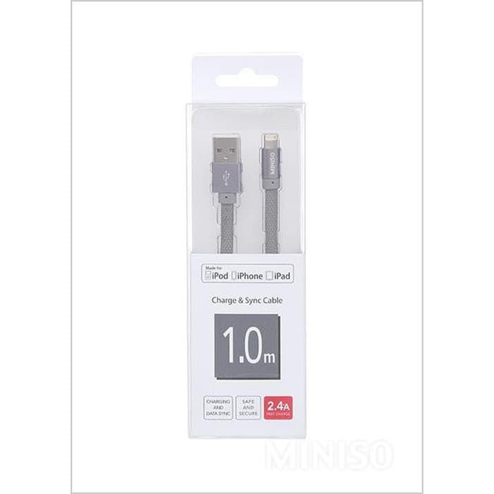 Miniso Shoelace Kabel Data iPhone 1 Meter