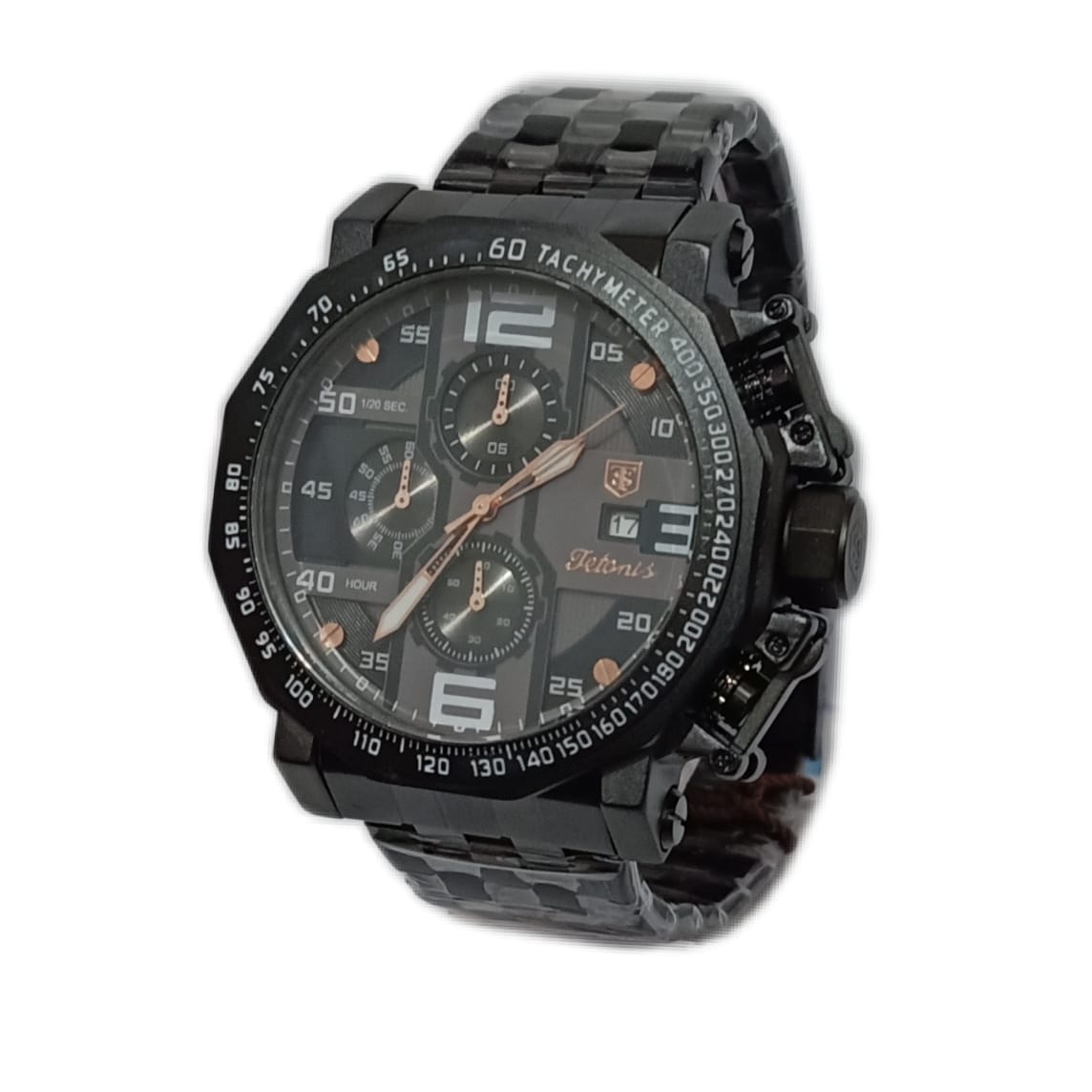 Jam Tangan Pria TERBARU TETONIS ORIGINAL ELEGANT Chrono Aktif