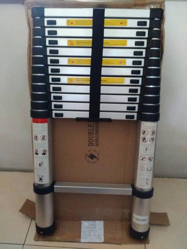 Tangga Teleskopik 3.8 M Telescopic 3,8 M Lipat PLN Telkom Aluminium