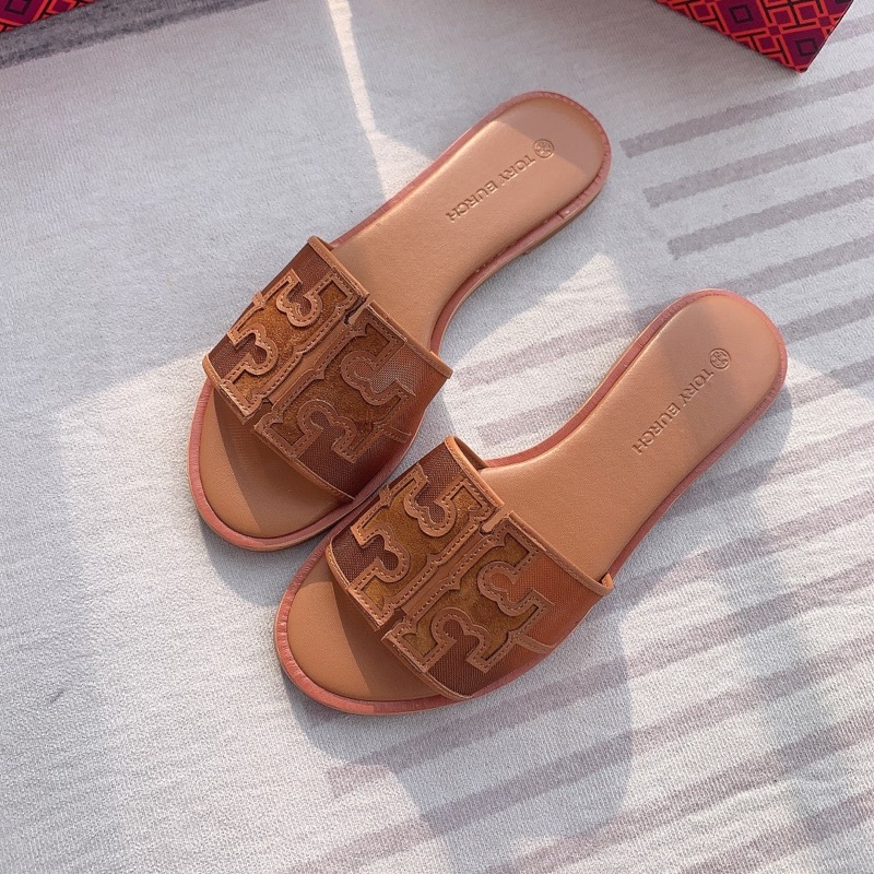 Tory burch ines store flat slide sandals