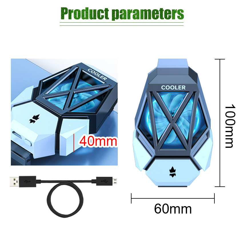 6500R Pendingin Hp Gaming Tanpa Kabel Kipas Pendingin Hp Handphone Non