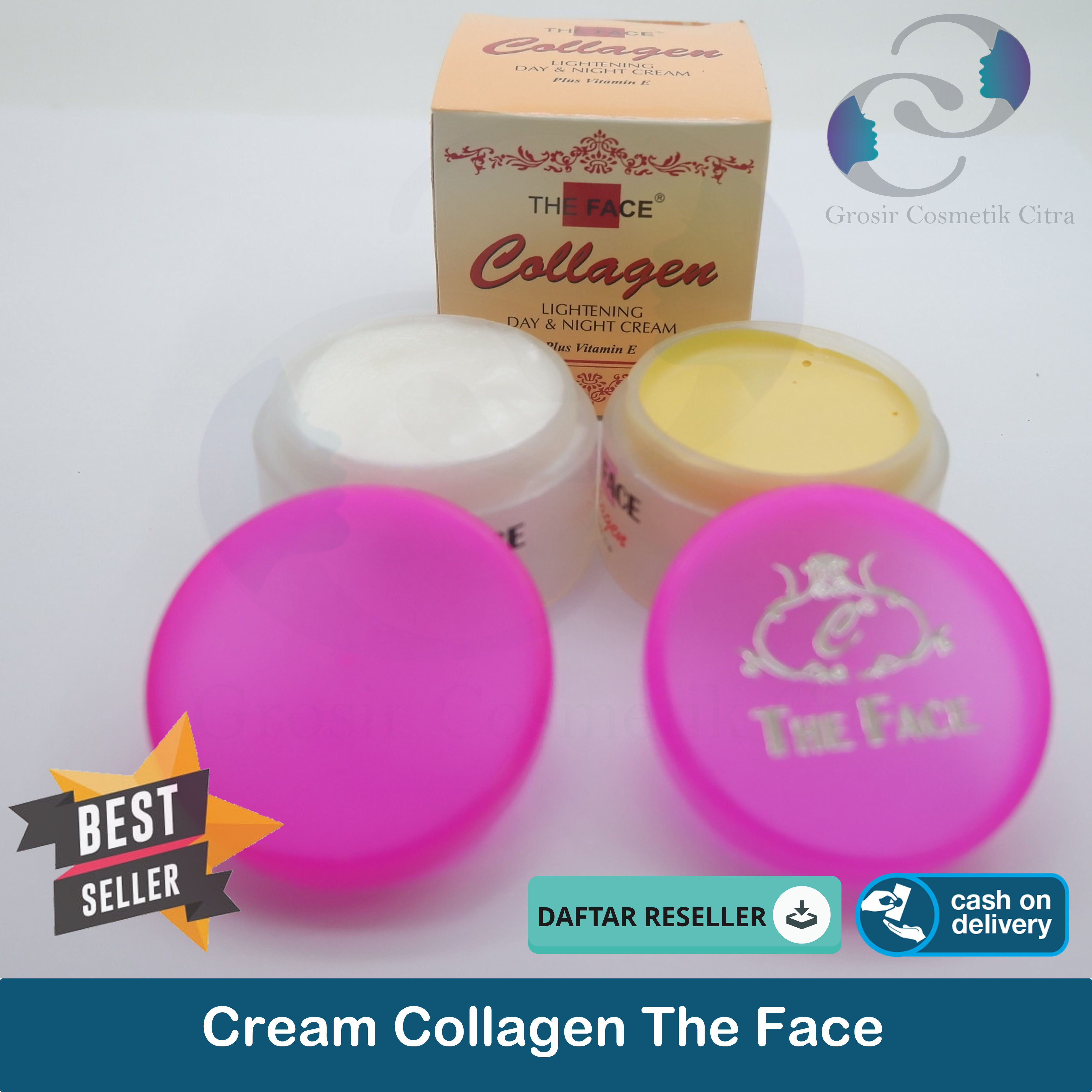 Cream Collagen The Face Original Cream Collagen TF Siang Malam