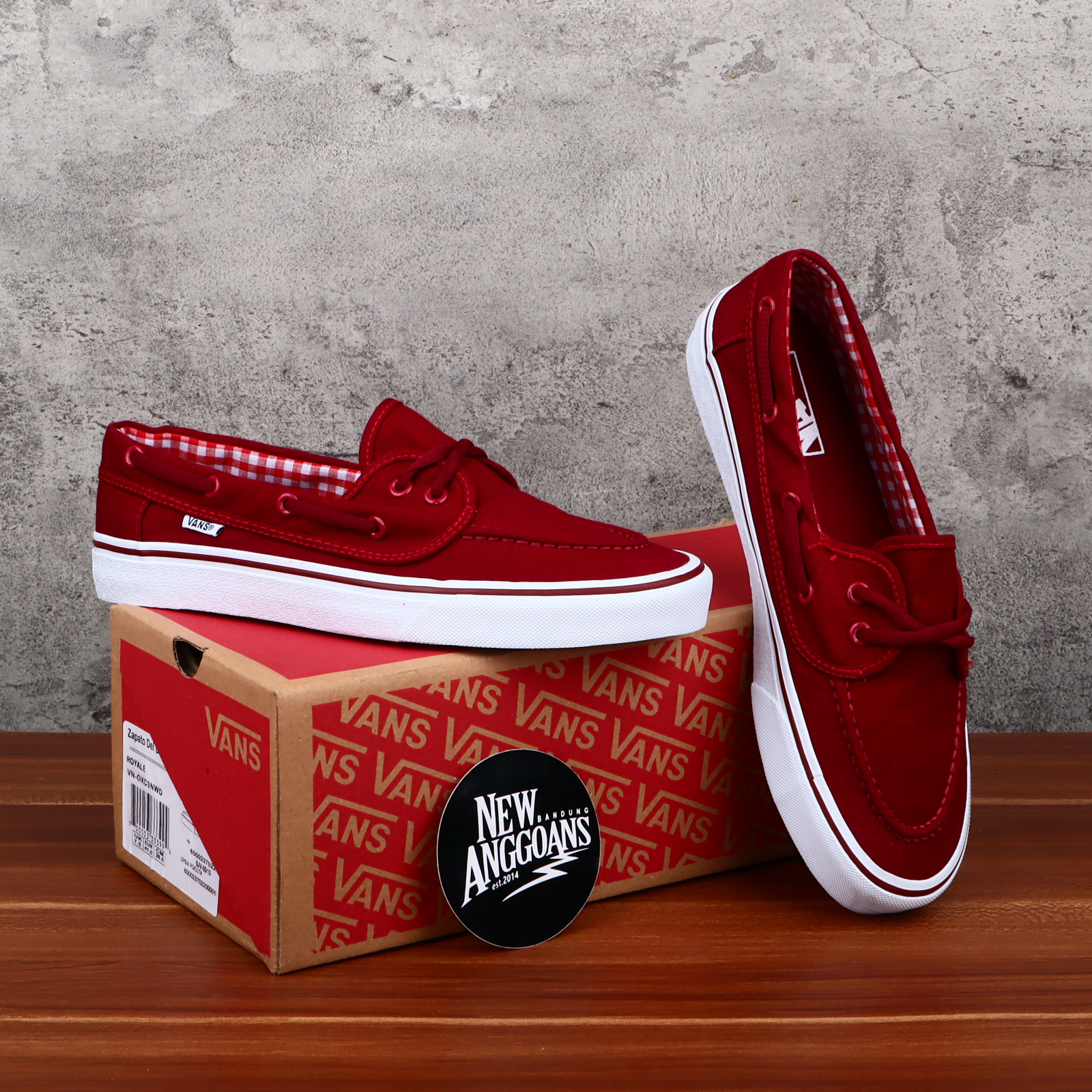 Vans zapato 2025 merah maroon