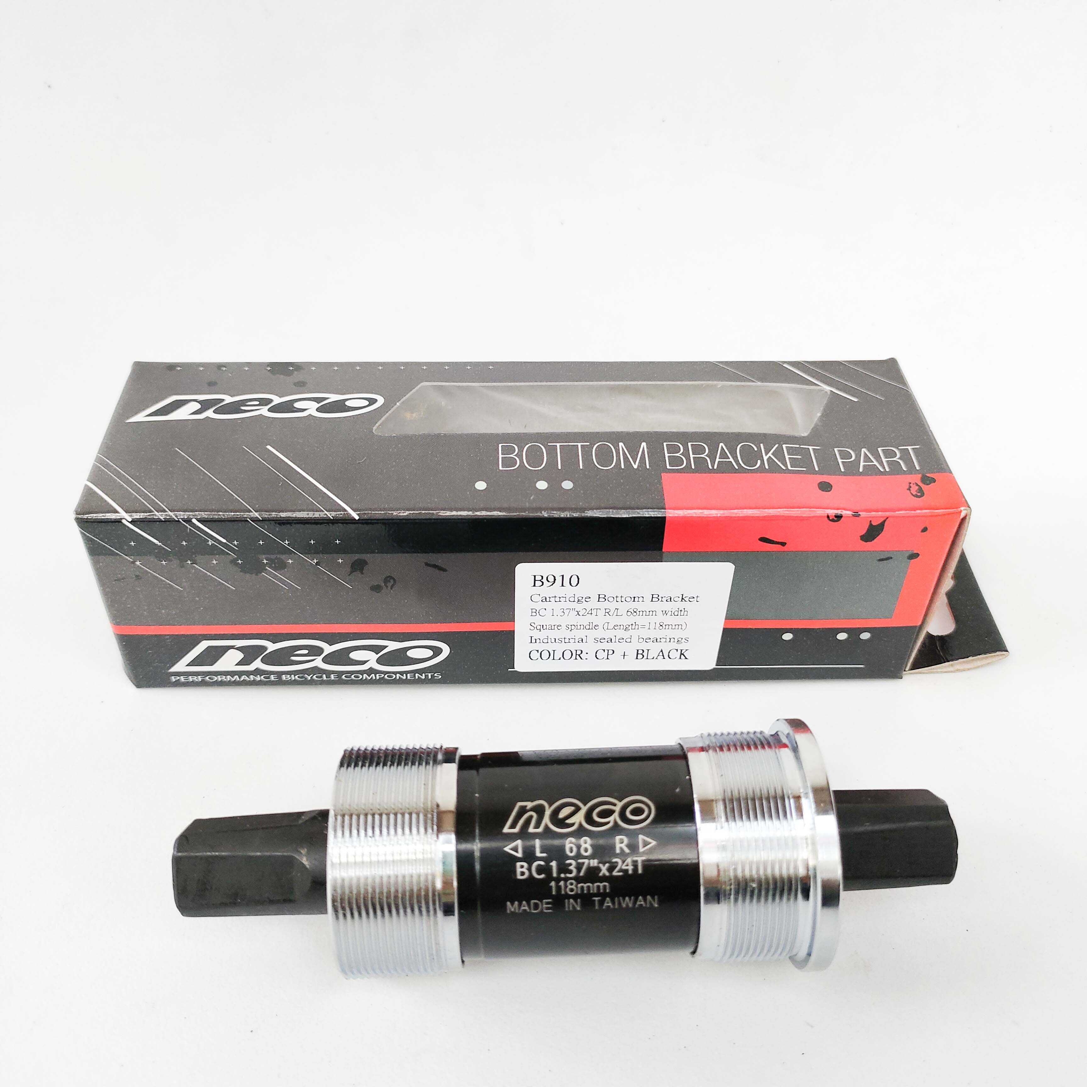 Bottom Bracket Sepeda BB Kotak Neco Bearing Taiwan 110 113 118 122 127