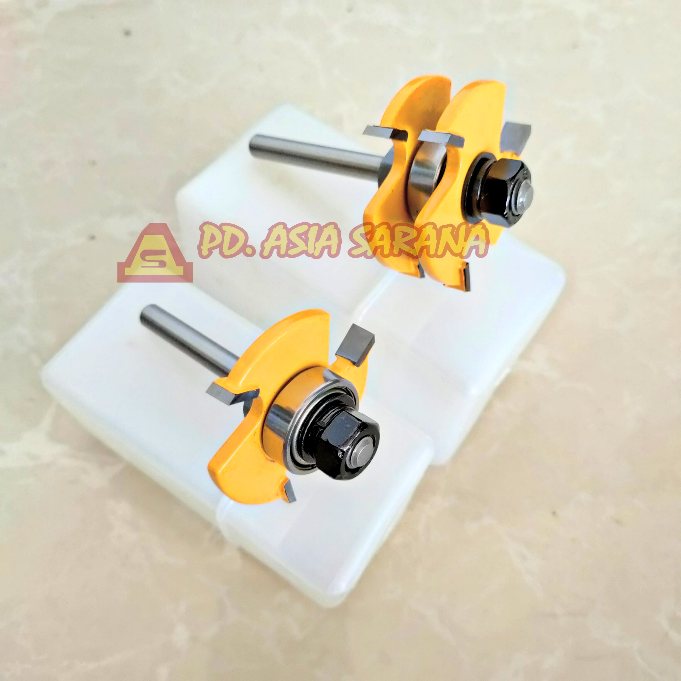 Mata Profil Sambung Kayu Router Beading Bit Set / Tounge and Groove