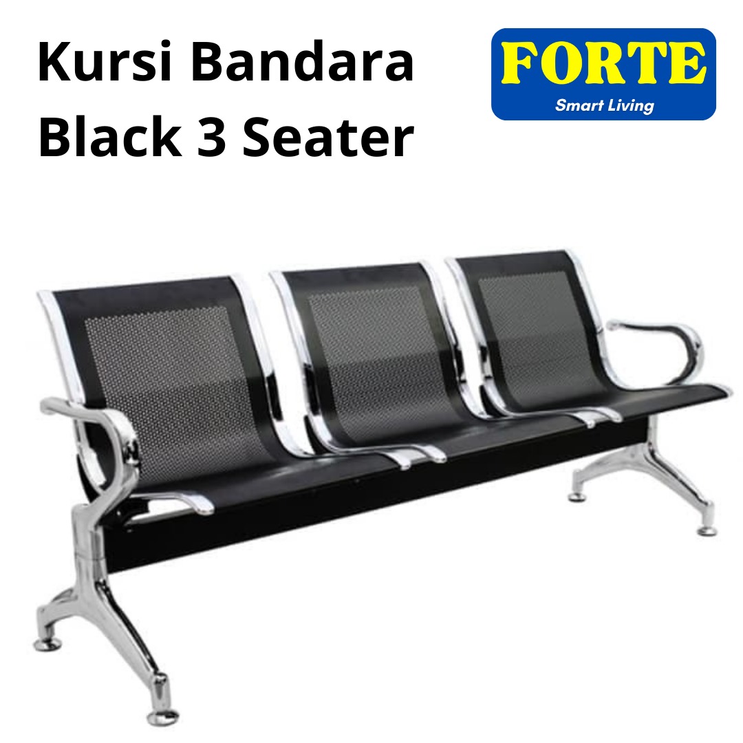 KURSI DUDUK BANDARA BESI STAINLESS/KURSI TUNGGU 3 SEAT SANDARAN ...