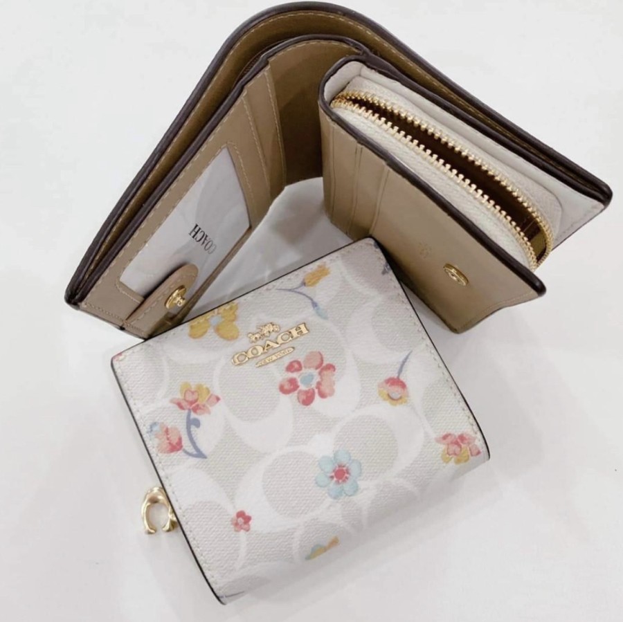 Snap Wallet In Signature Canvas With Mystical Floral Print Lazada