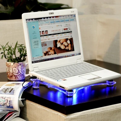 3 Fans Notebook USB Cooling Cooler Pad Laptop Stand Holder For Laptop With LED Light Gaming Laptop Cooler Pad