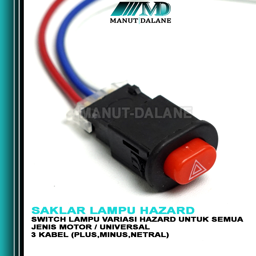 Saklar Tombol Switch On Off Hazard Universal Motor | Lazada Indonesia