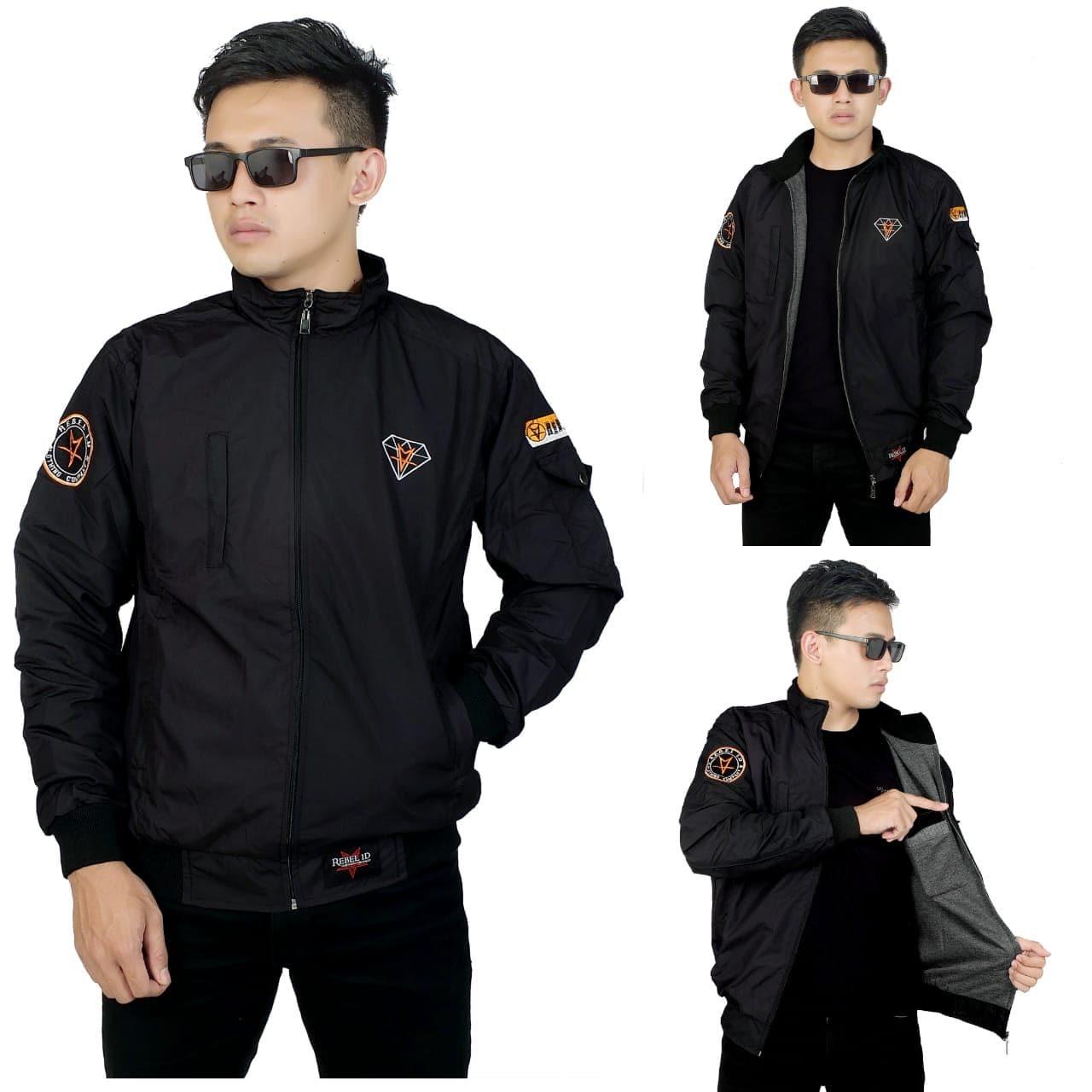Jaket Taslan Waterproof Diamond REBEL ID-gibranstore