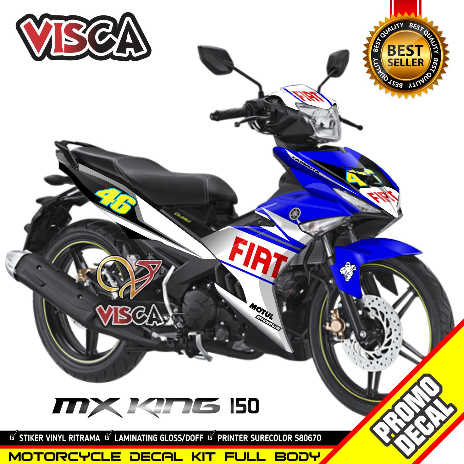 Decal Mx King 150 Full Body Stiker Mx King 150 Full Body Striping Mx ...