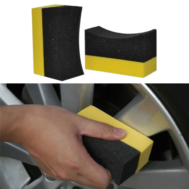 CISWGE Auto Wheels Brush Sponge Tools Applicator Special For Tire Hub Cleaning