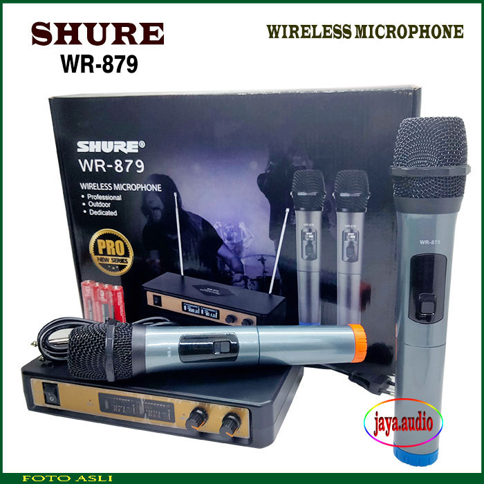 MICROPHONE SHURE WR 879 MIC WIRELESS TANPA KABEL WR879 Lazada Indonesia