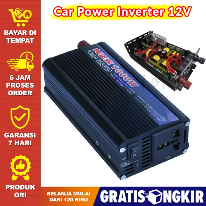 Inverter 12v To 220v Mobil Mini Inferter Dc Ke Ac 10000w Termurah Car Power Inverter Lazada Indonesia