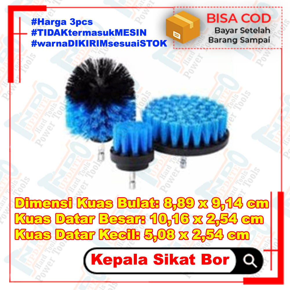 Mata Bor Kepala Sikat Head Nyikat Sofa Otomatis Shower WC Poles Karpet Springbed Karpet Wireless