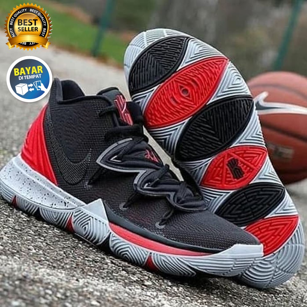 black red kyrie 5