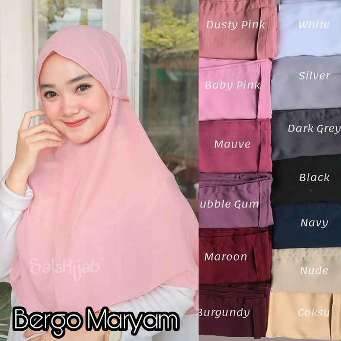 Khimar Hijab Instan Bergo Maryam Tali 