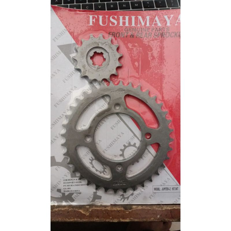 Gear Gir Set Depan Belakang Jupiter Z Ukuran Standar 15T/36T Lazada