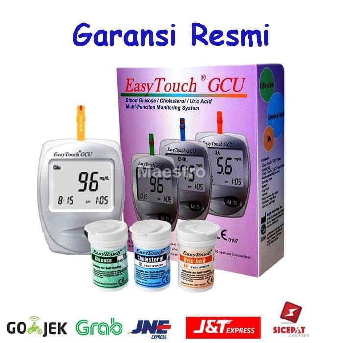 EASY TOUCH GCU ALAT TES GULA DARAH KOLESTEROL ASAM URAT 3 IN 1