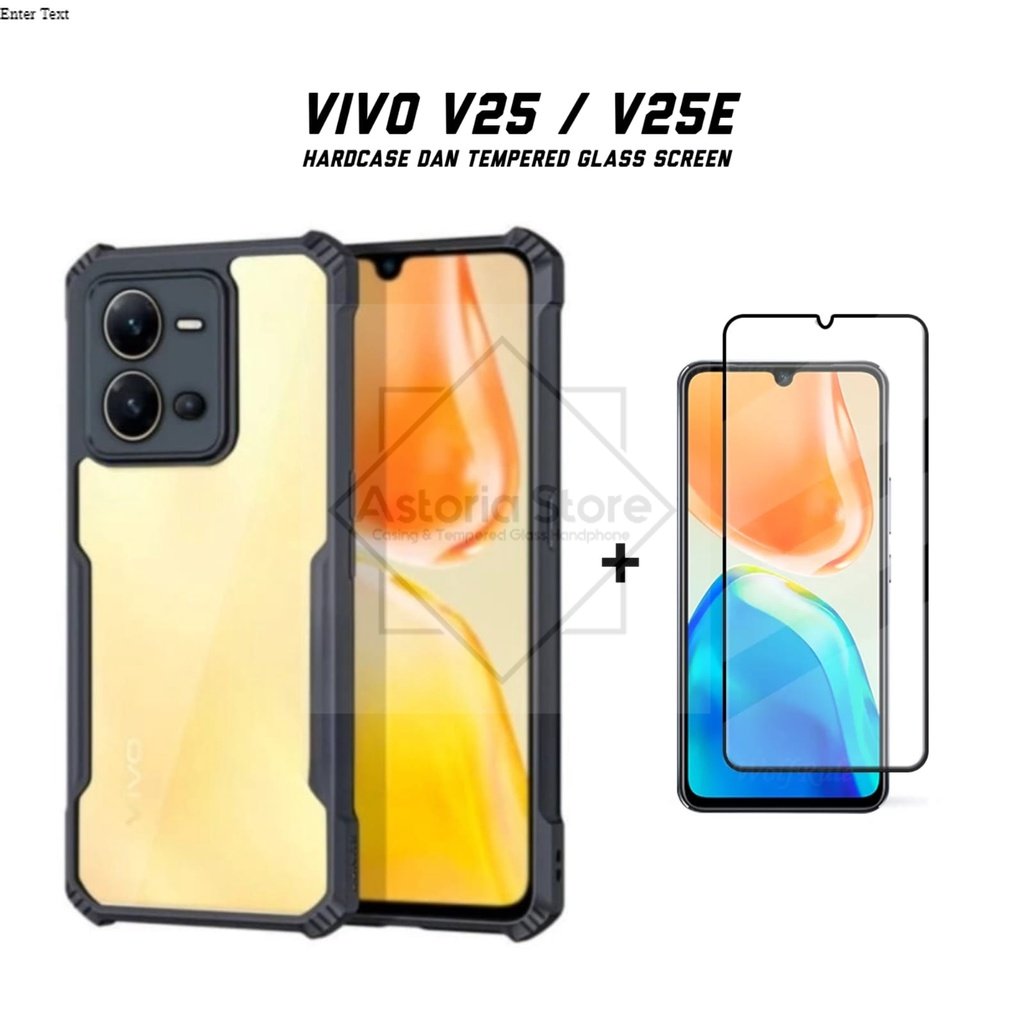 Hardcase Vivo V25 V25e 2in1 Case Dan Tempered Glass Screen Lazada Indonesia 6231