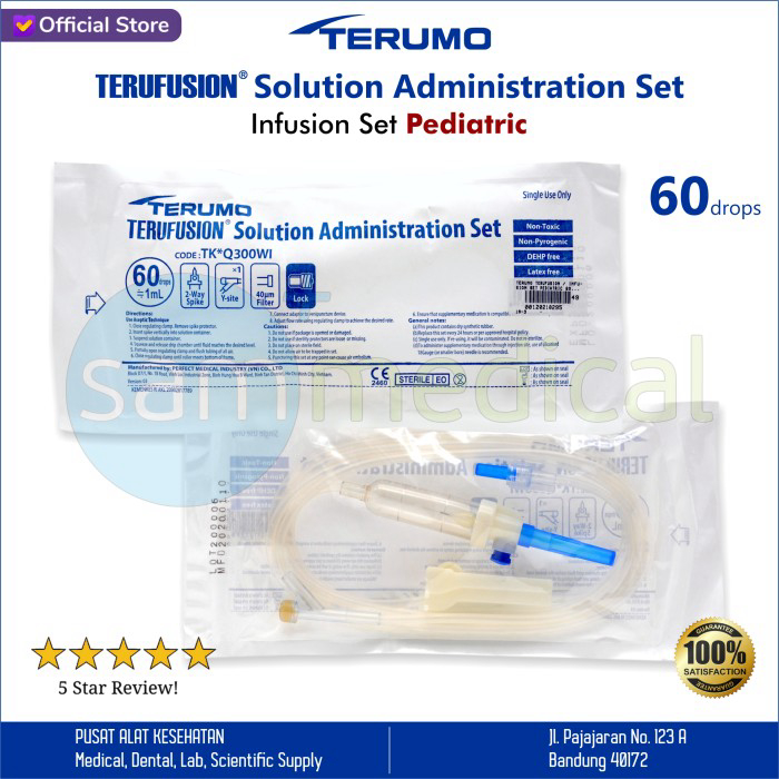 Terumo Terufusion / Infusion Set Pediatric 60 drops Lazada Indonesia