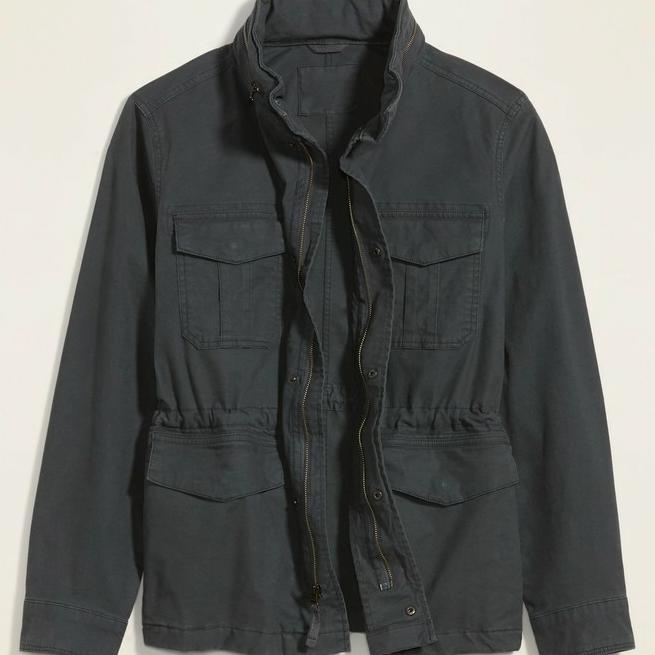 military jacket old navy green parka