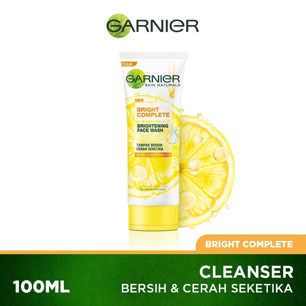 Garnier Bright Complete Brightening Face Wash 100ml Lazada Indonesia
