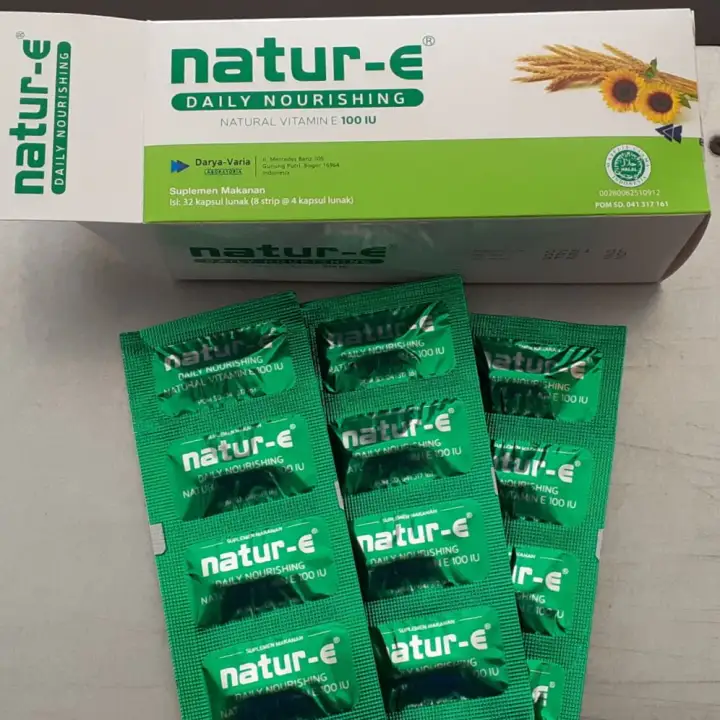 Natur E 100 Iu Isi 32 Kapsul Vitamin E Menjaga Krkebalan Tubuh Dan Kulit Sehari Hari Lazada Indonesia