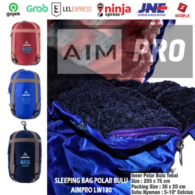 AIMPRO SLEEPING BAG POLAR BULU TEBAL LW180 - SLEEPING BAG HANGAT TEBAL WATERPROOF