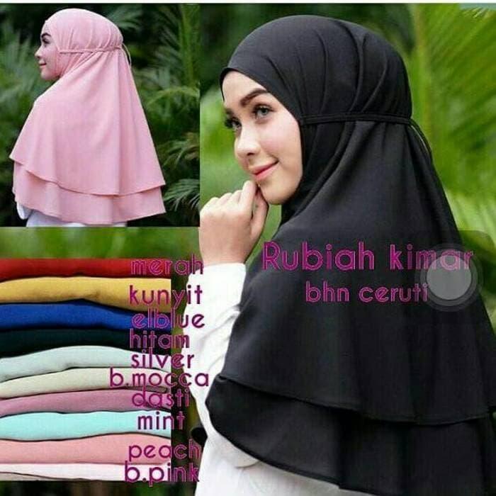 TERMURAH Rubiah Khimar jilbab LAGI DISKON