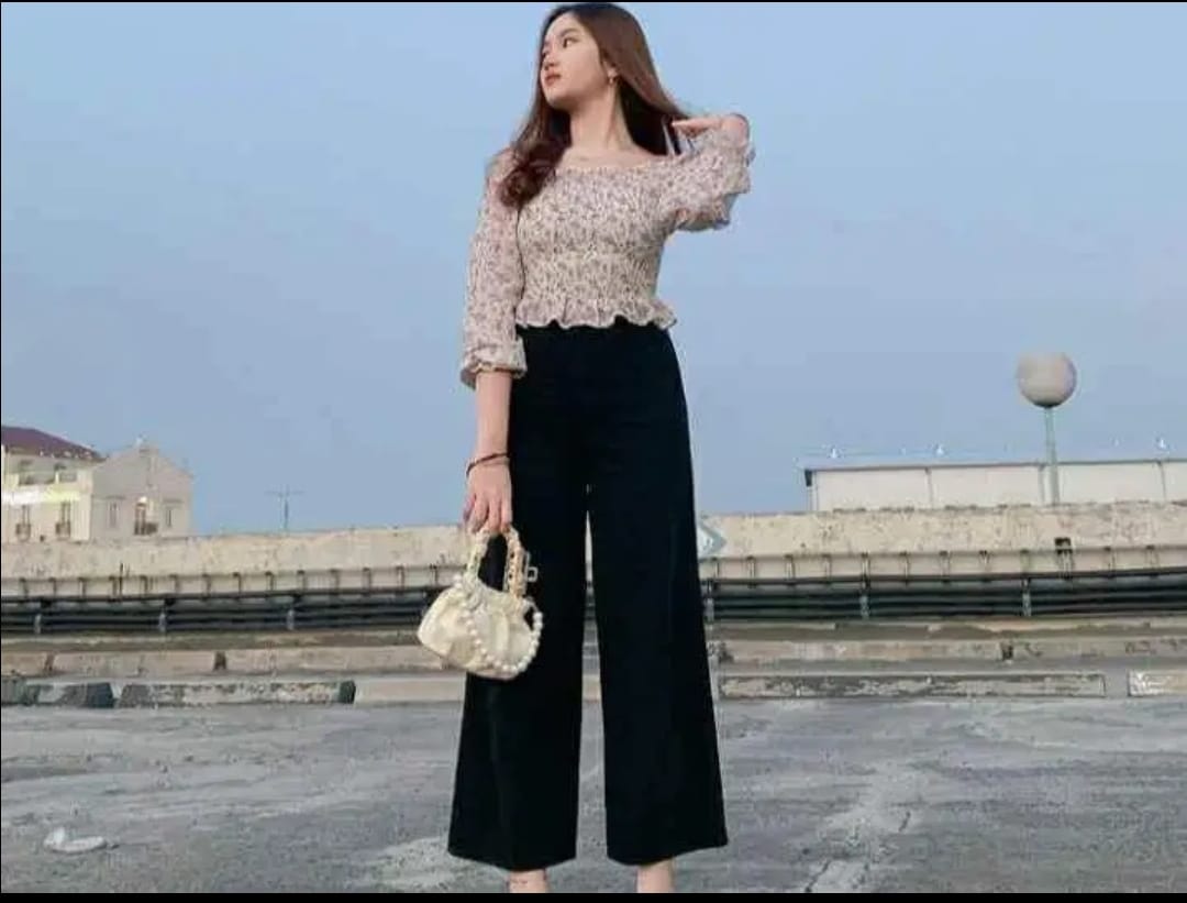 KULOT JEANS LIPAT // CELANA KULOT WANITA KEKINIAN // CELANA JEANS TEBAL