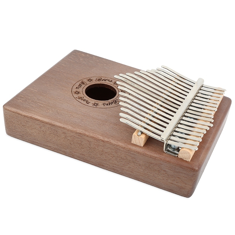 Kalimba 17 Key Thumb Piano Wood Mahogany Calimba Body Musical Instruments Mbira Kalimba with Learning Book Tune Hammer