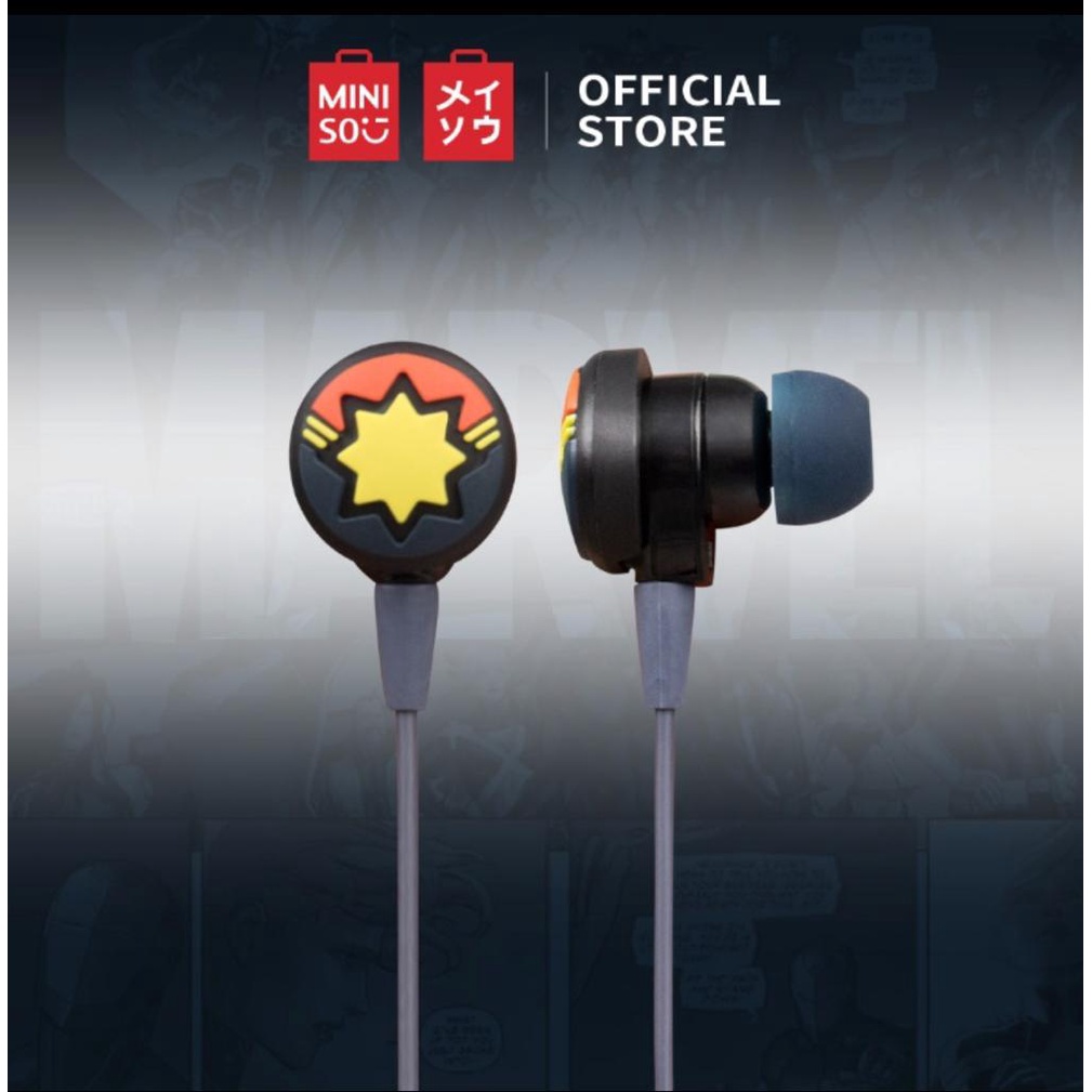 MINISO EARPHONES MARVEL ORIGINAL MINISO EARPHONE IN EAR Lazada Indonesia