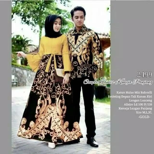 Termurah Batik Couple Baju Muslim Wanita Terbaru 2018 Couple Batik Baju Batik Sarimbit Baju Batik Modern Batik Kondangan Baju Batik