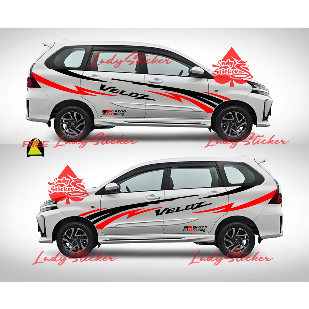 STICKER TOYOTA VELOZ STICKER STIKER MOBIL TOYOTA VELOZ ALL NEW AVANZA