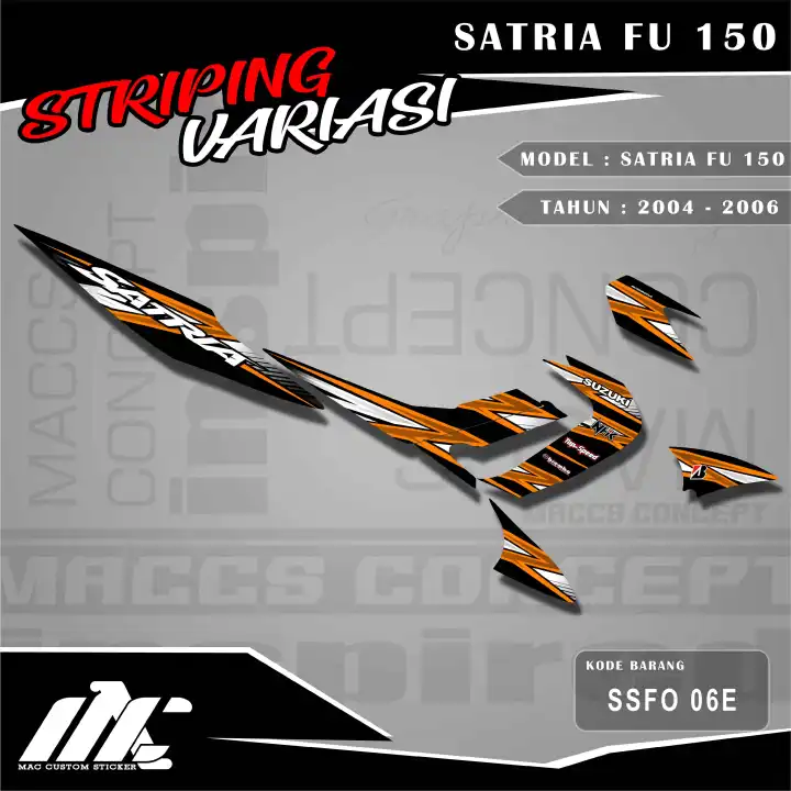 Striping Variasi Satria Fu 150 Satria Barong Ssfo 06 Stiker Best Seller Lazada Indonesia