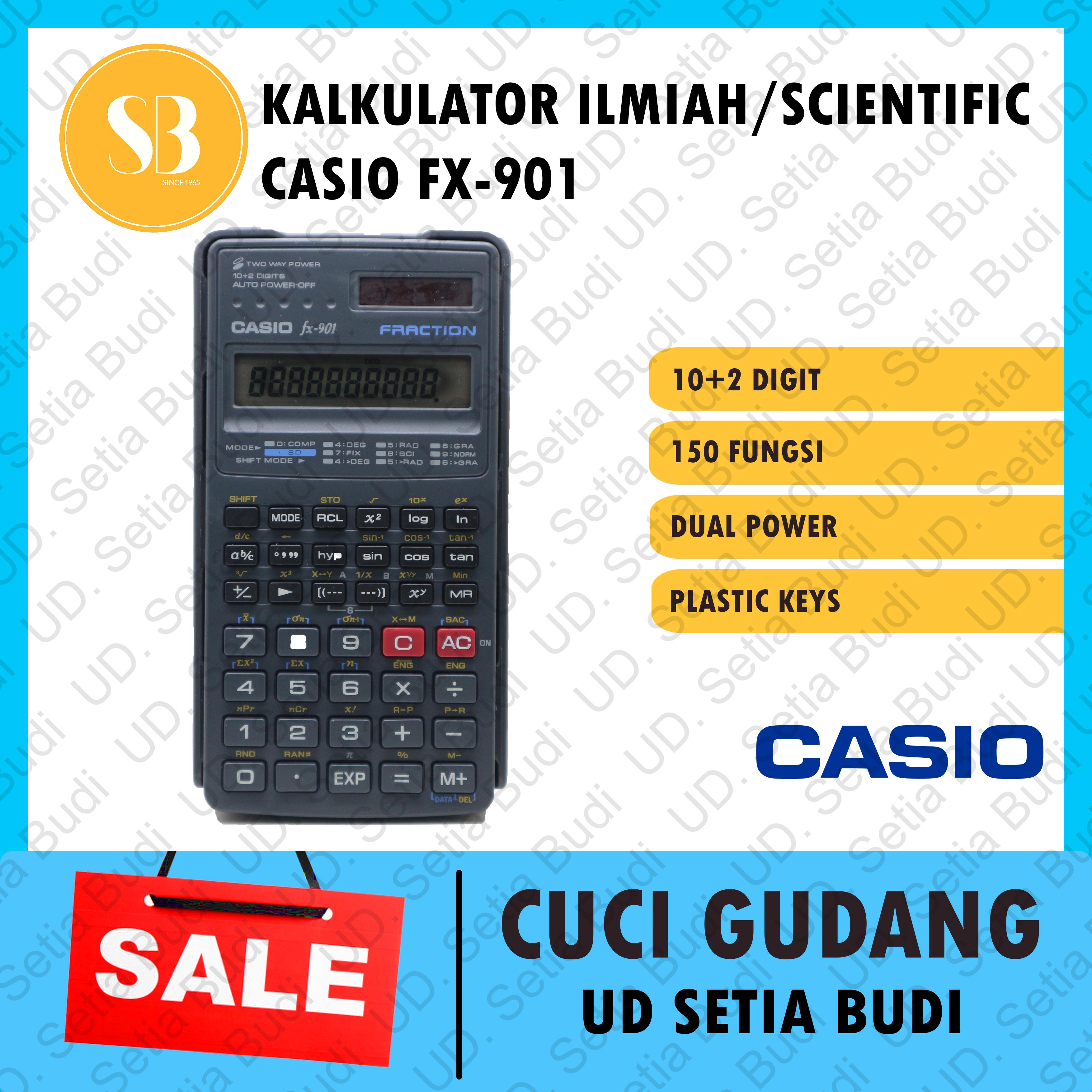 Kalkulator Scientific CASIO FX 901 Fraction Lazada Indonesia