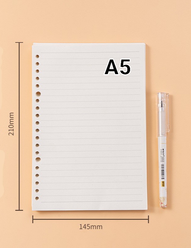 Loose Leaf A5, B5 Kertas File isi Binder, 20 Holes A5 ,26 Holes B5 ...